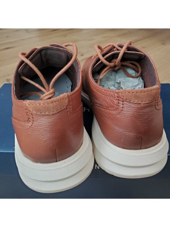 Cole Haan Grand+ Plain Toe Oxford Mens 10 M British Tan Leather Shoes C36935 NEW main image 5